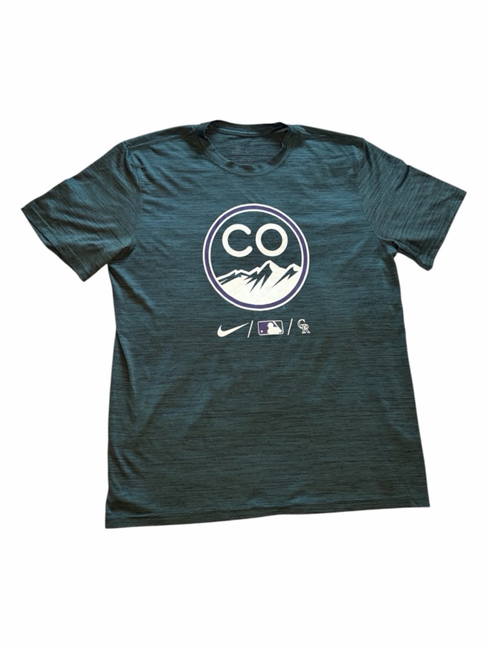 Colorado Rockies Green Alternate Dri-Fit T-Shirt 🟣🟢⚾️Men's Large